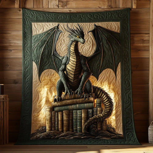 The Green Flame Keeper Quilt Blanket