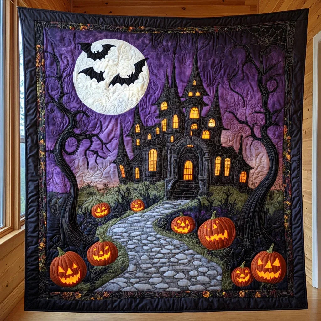 The Haunted Hall Quilt Blanket