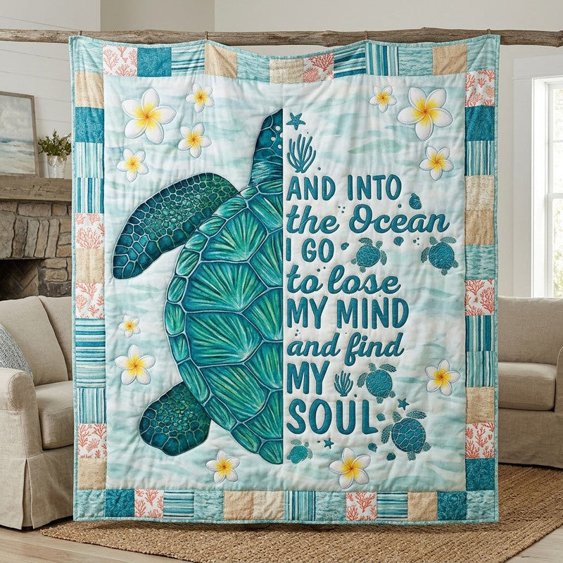 The Healing Tide Quilt Blanket - Quilted Blanket by Wild and Way
