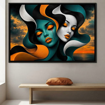The Lovers Who Never Spoke Canvas Wall Art