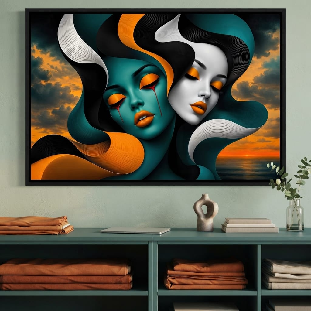The Lovers Who Never Spoke Canvas Wall Art