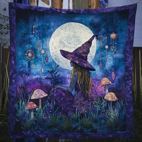 The Moonweaver's Dream Quilt Blanket