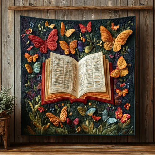 The Open Book Garden Quilt Blanket