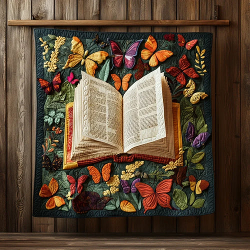 The Open Book Garden Quilt Blanket