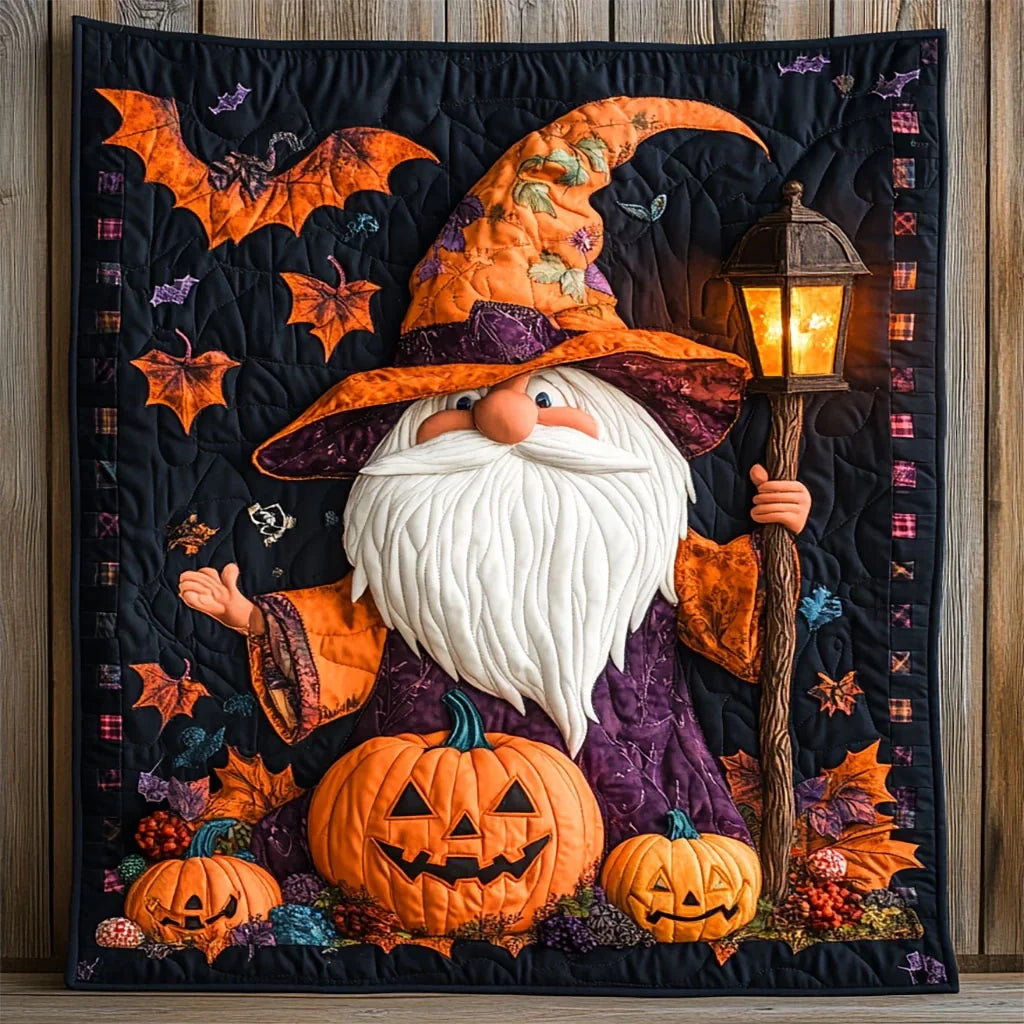 The Pumpkin Spell Quilt Blanket