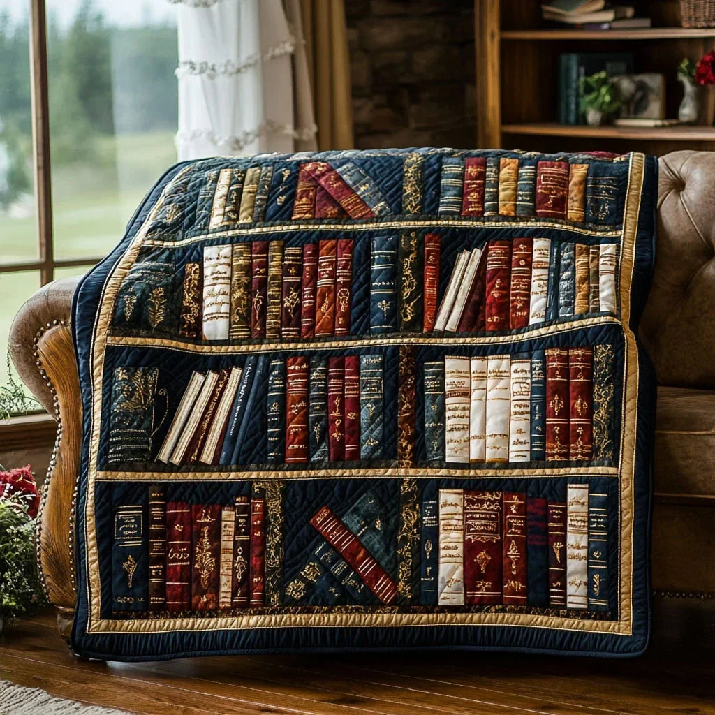 The Velvet Shelf Quilt Blanket