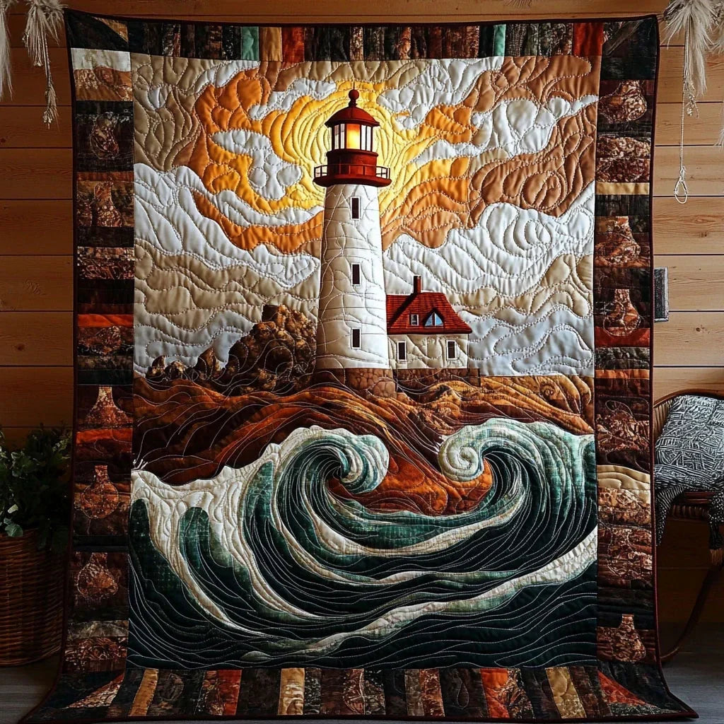 The Watchful Glow Quilt Blanket