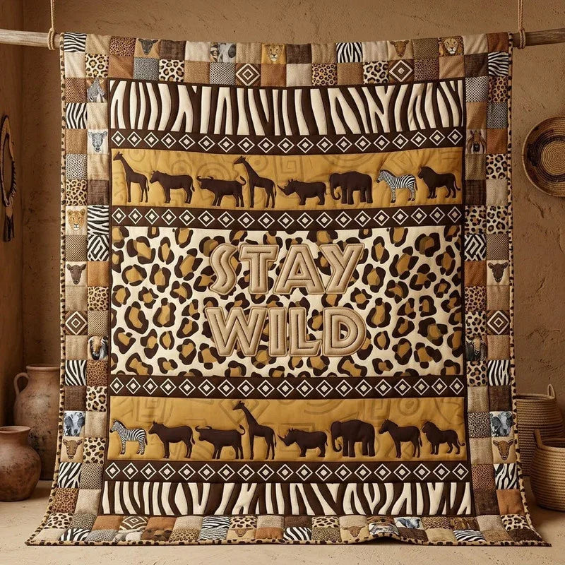 The Wild Call Quilt Blanket - Quilted Blanket by Wild and Way