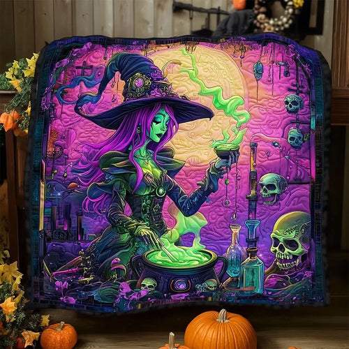 The Witch's Whisper Quilt Blanket
