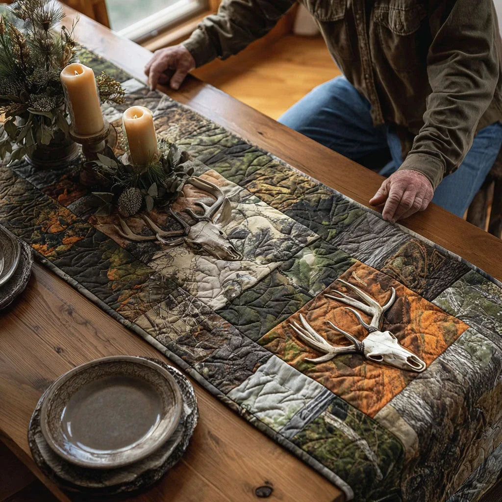 The Woodland Way Quilted Table Runner