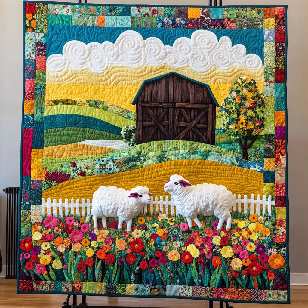 The Woolly Fence Quilt Blanket