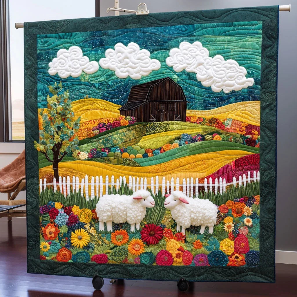 The Woolly Fence Quilt Blanket