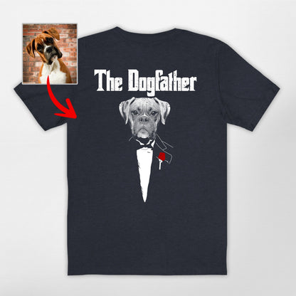The Dog Father Backside T-Shirt, custom pet portrait gift for pet lovers (view 8)