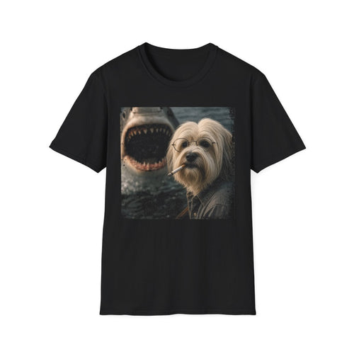 Tibetan Terrier and Shark Tee