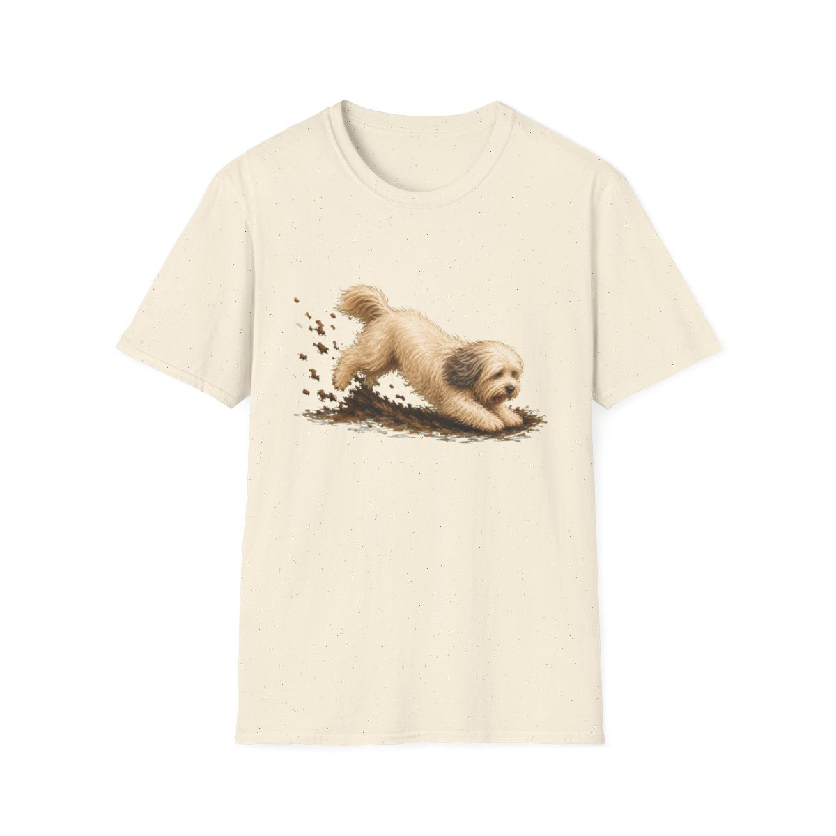 Tibetan Terrier Excavating Mode On Tee