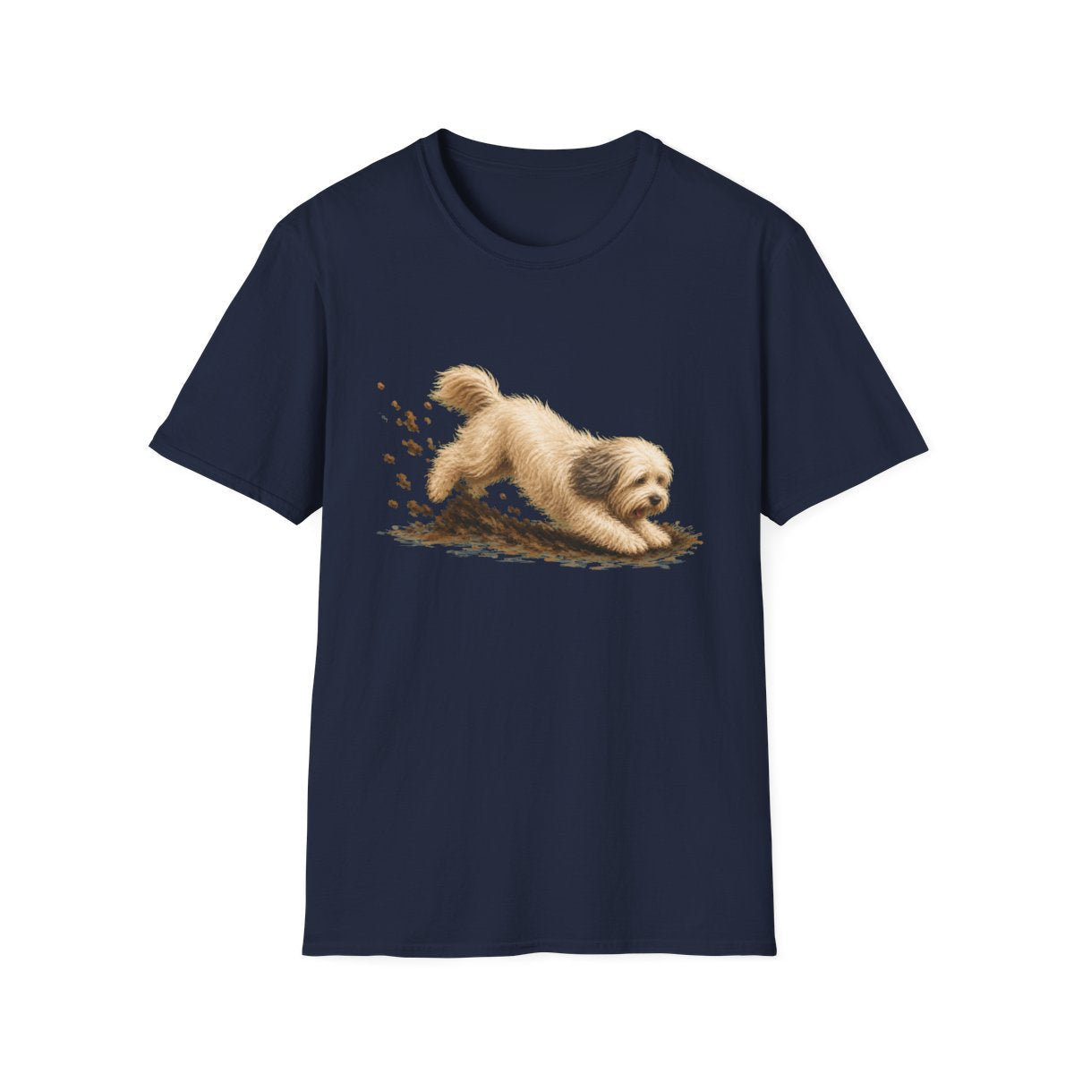 Tibetan Terrier Excavating Mode On Tee