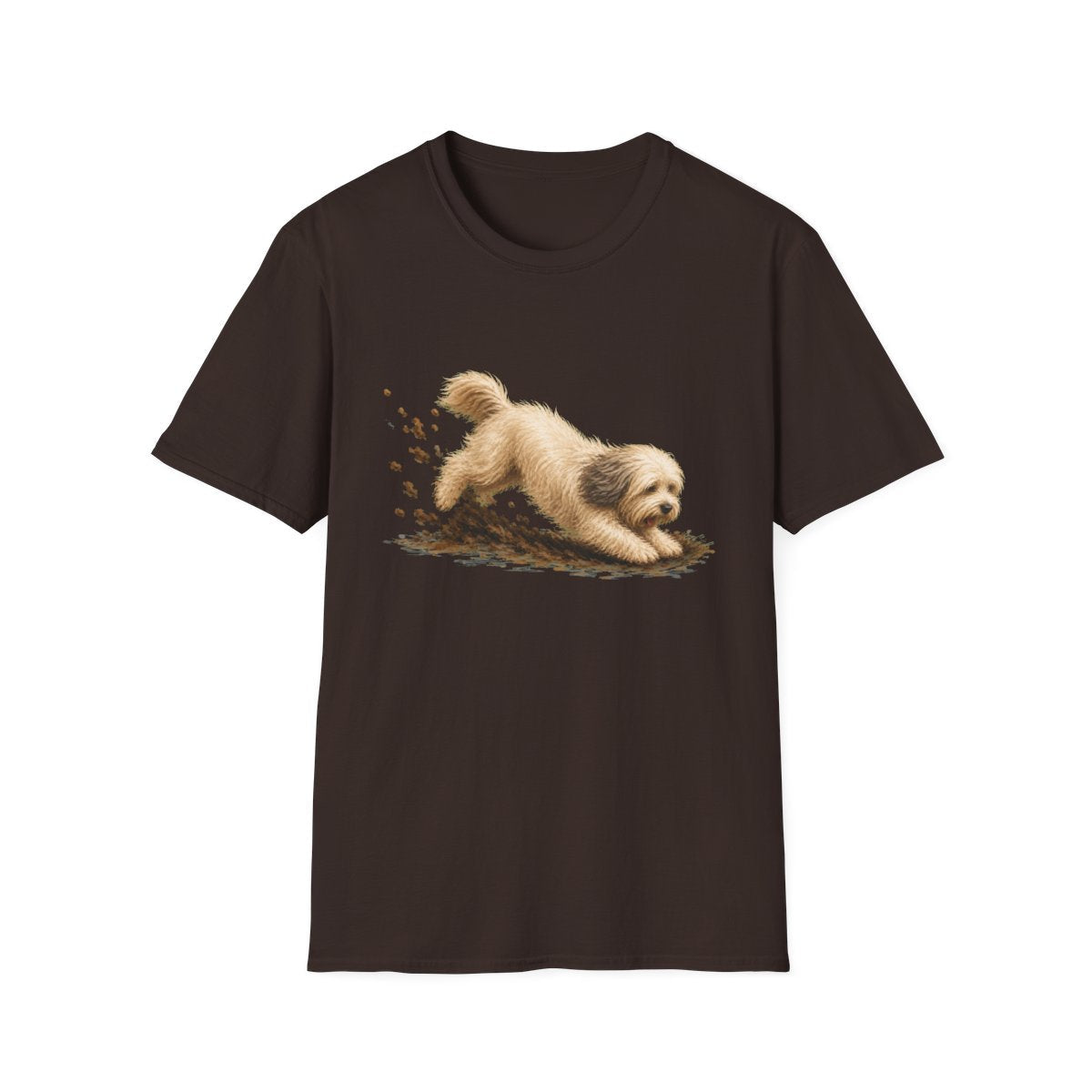 Tibetan Terrier Excavating Mode On Tee