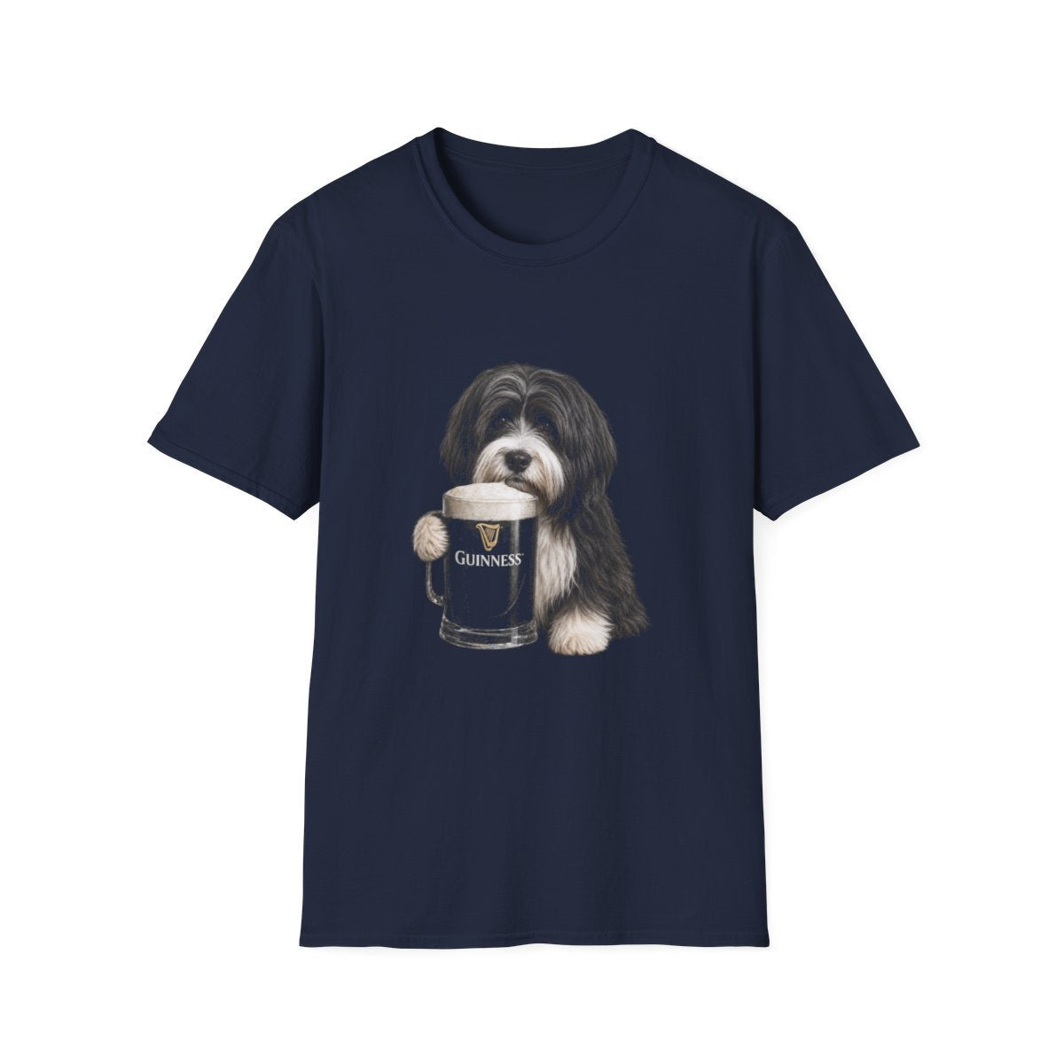 Tibetan Terrier With A Pint Tee