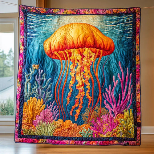 Tidal Bloom Quilt Blanket