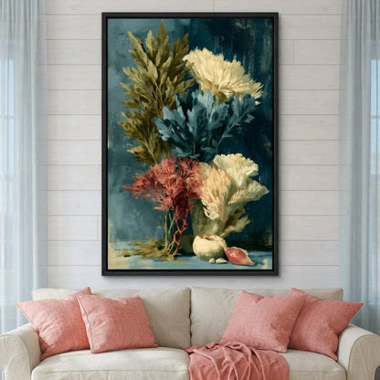 Tides of Forgotten Flora Canvas Wall Art