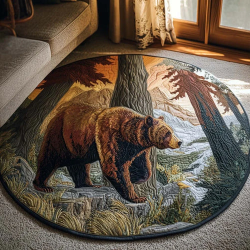 Timber Heart Quilted Round Mat