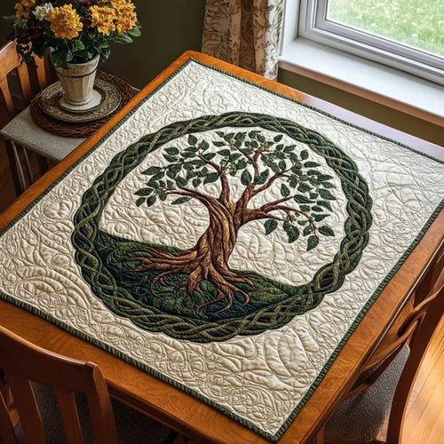 Timeless Branches Quilted Table Topper
