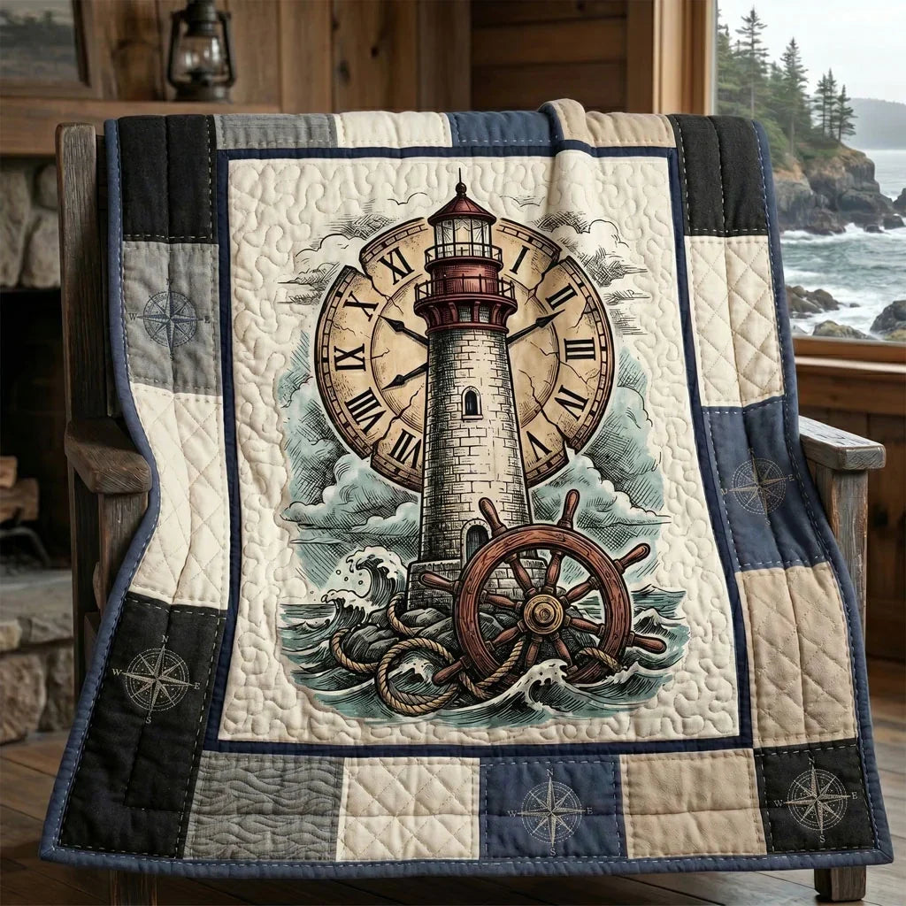 Timeless Lighthouse Quilt Blanket