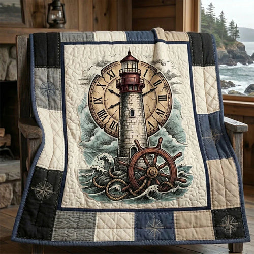 Timeless Lighthouse Quilt Blanket
