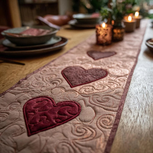 Timeless Love Quilted Table Runner