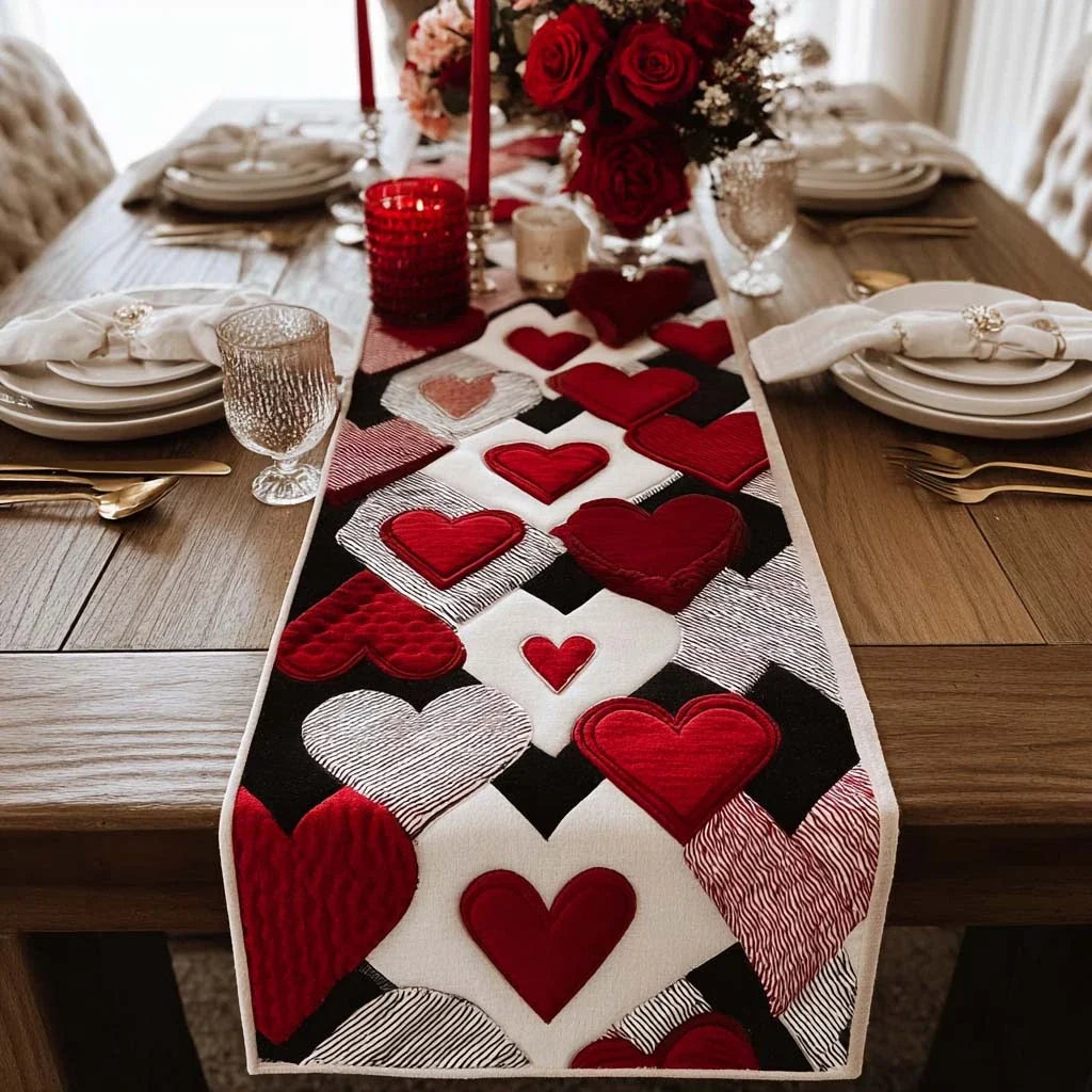 Timeless Love Quilted Table Runner