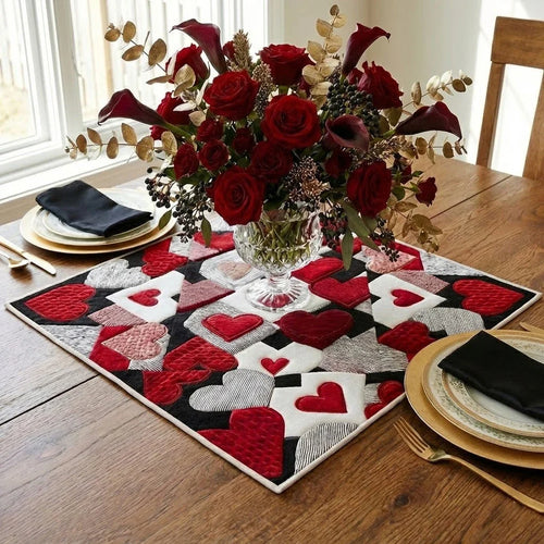 Timeless Love Quilted Table Topper