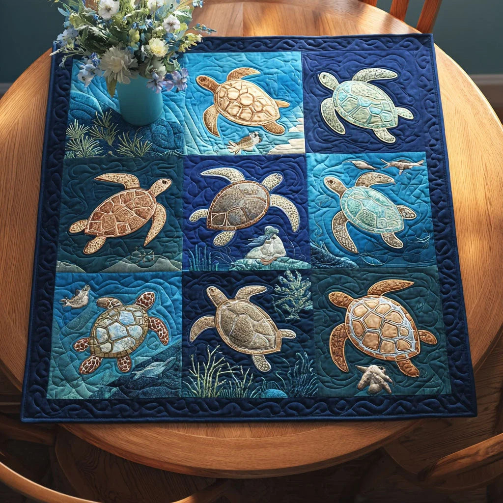 Timeless Traveler Quilted Table Topper