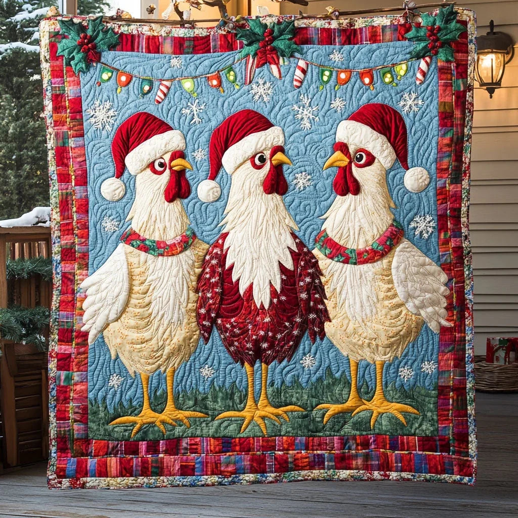 Tinsel Chicken Quilt Blanket