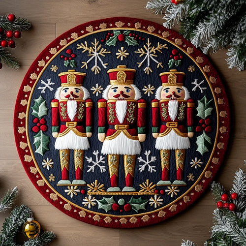 Tinsel Town Quilted Round Mat