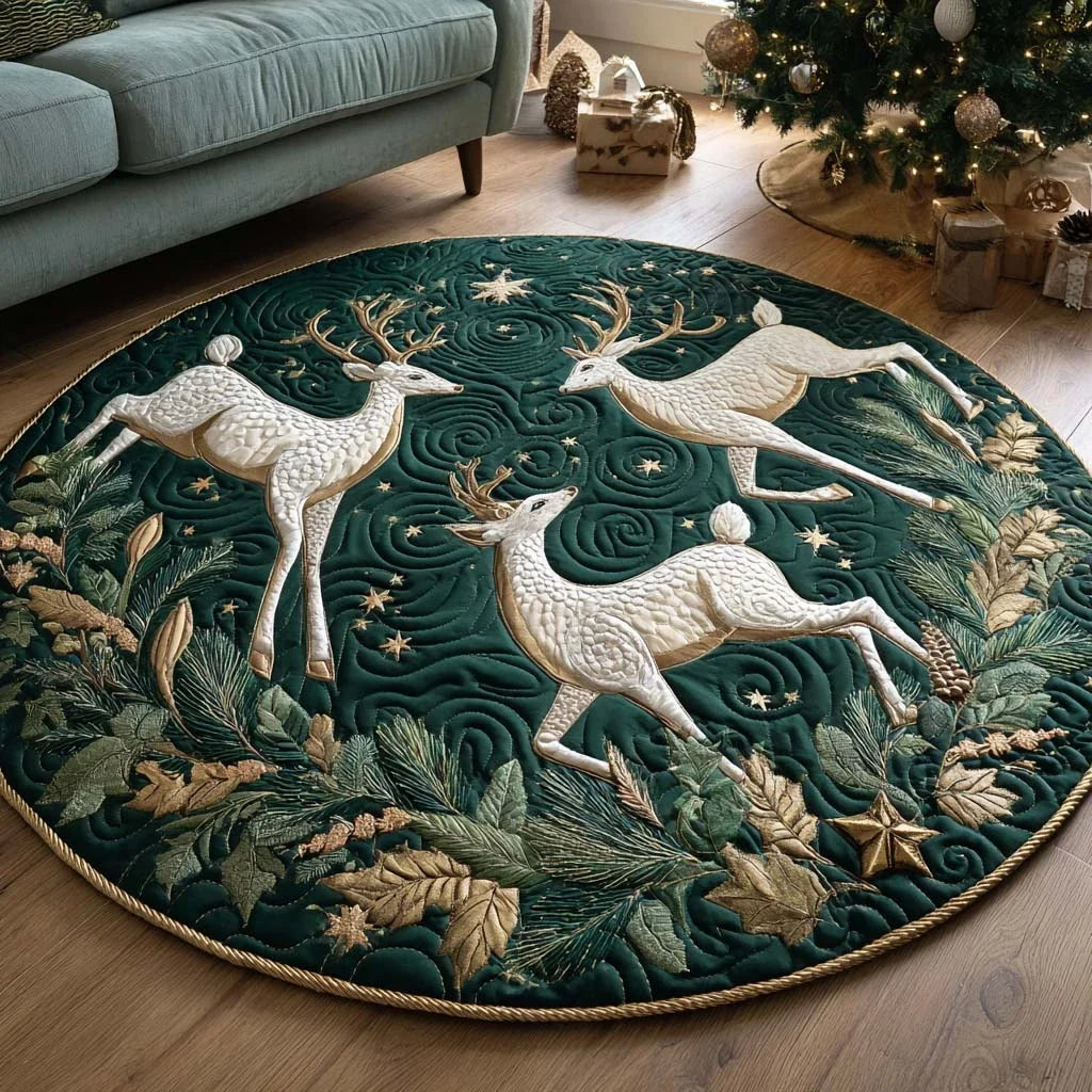Tinsel Wish Quilted Round Mat