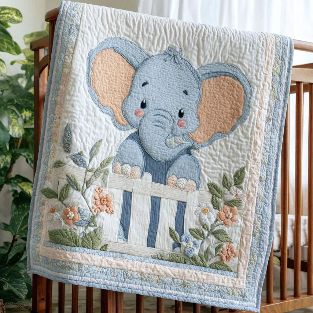 Tiny Tusk Quilt Blanket - Quilted Blanket by Wild and Way