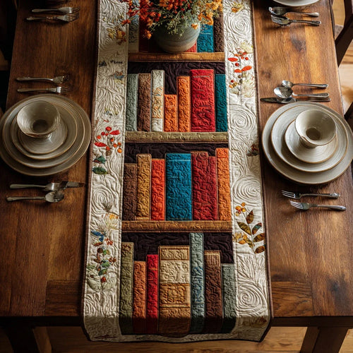 Tome Book Quilted Table Runner