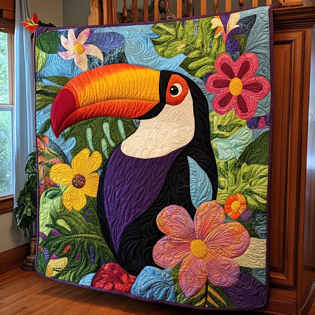 Toucan Quilt Blanket
