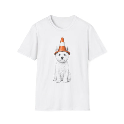 Traffic Cone Westie Tee
