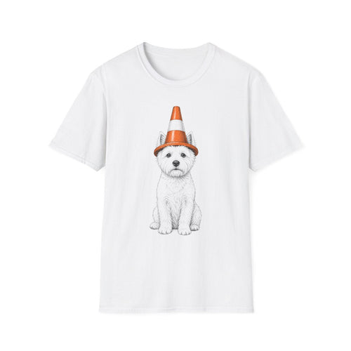 Traffic Cone Westie Tee
