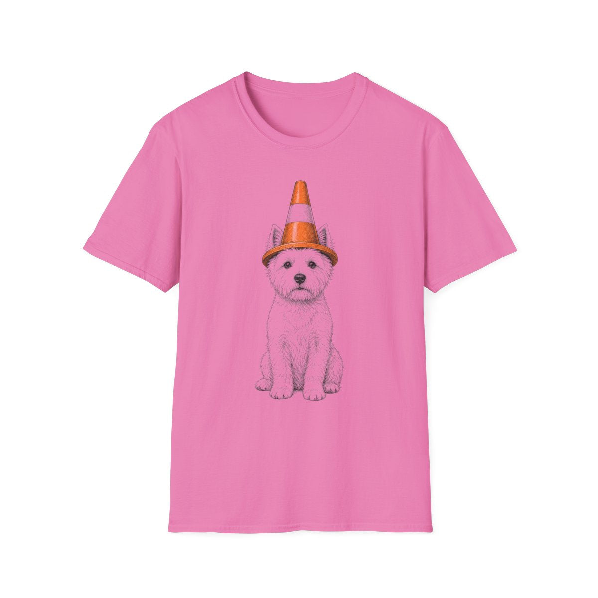 Traffic Cone Westie Tee