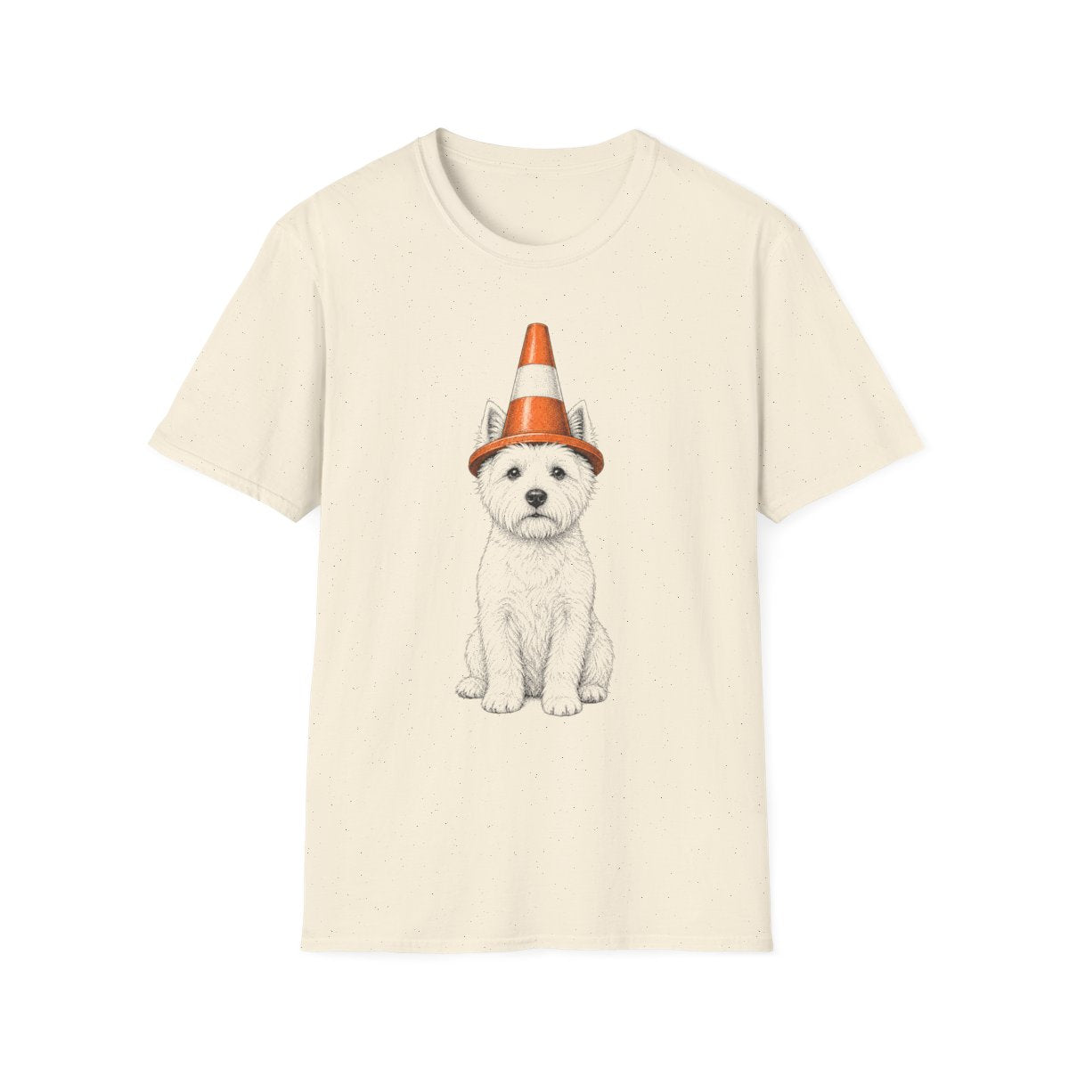 Traffic Cone Westie Tee