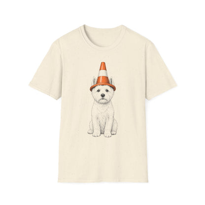 Traffic Cone Westie Tee