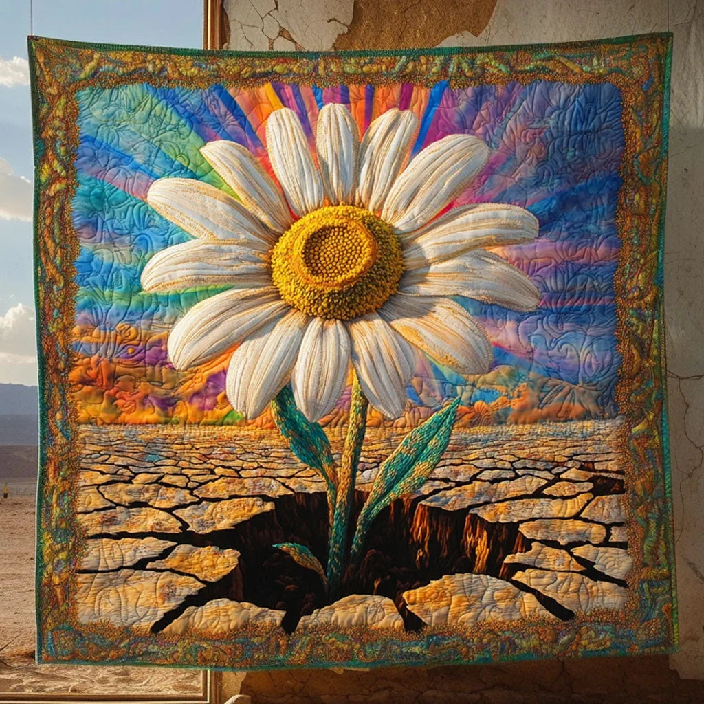 Tranquil Daisy Quilt Blanket