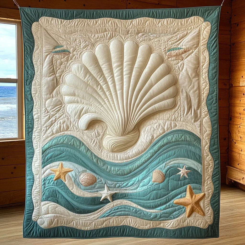 Tranquil Pearl Dream Quilt Blanket