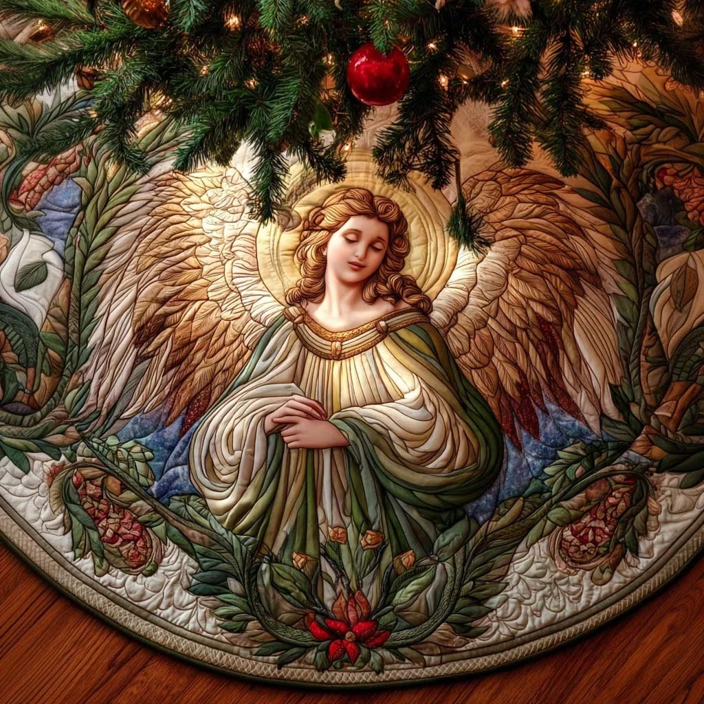 Tranquil Prayer Quilted Tree Skirt