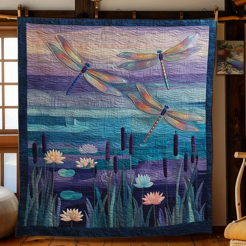 Tranquil Rebirth Quilt Blanket