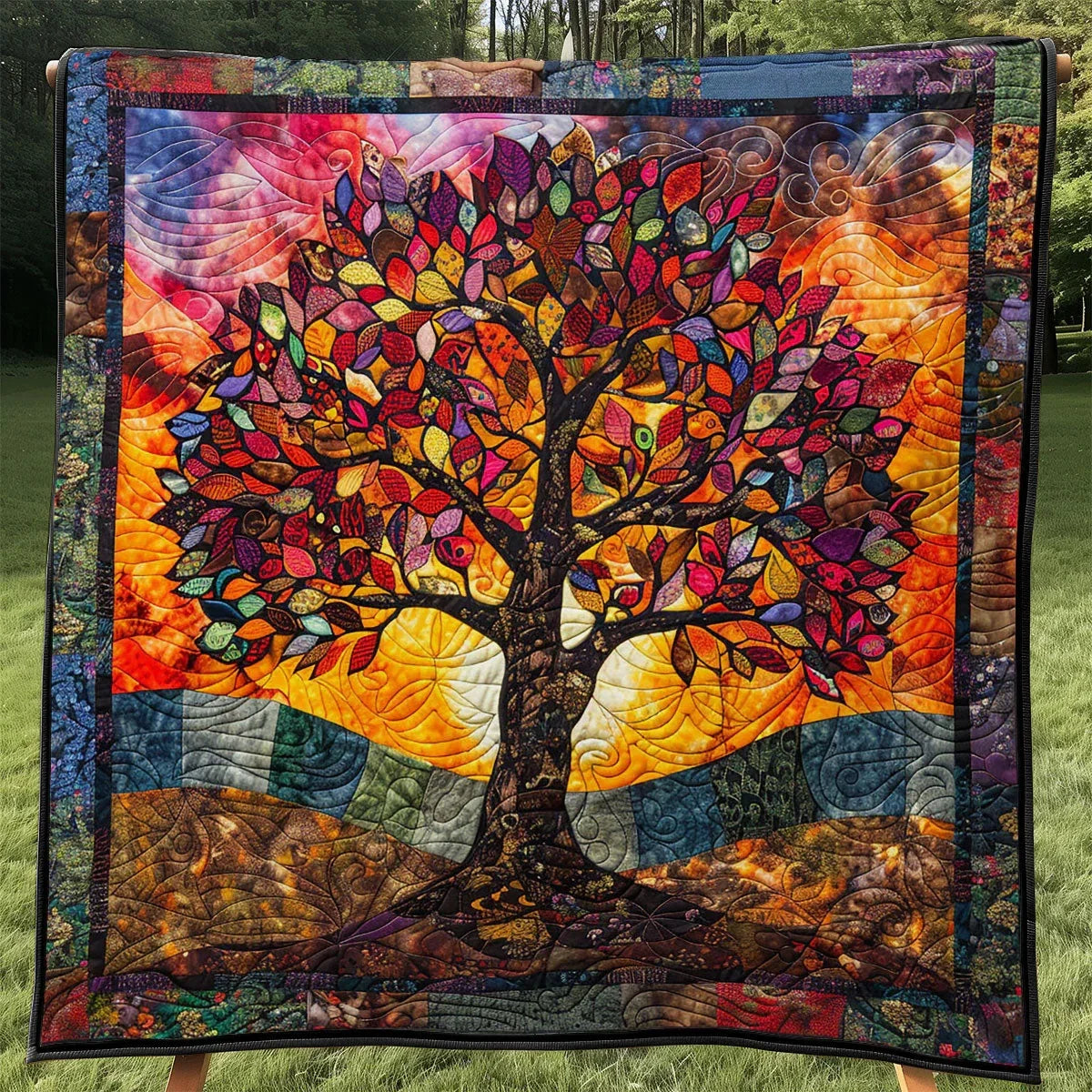 Tree Of Life Quilt Blanket