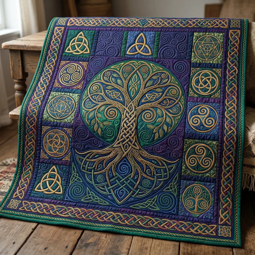 Tree Of Life Quilt Blanket