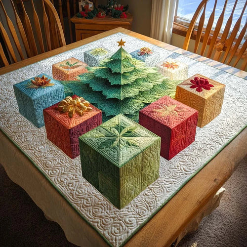 Tree of Wonders Quilted Table Topper